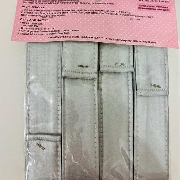 Cake Baking Strips Bake Even Cakes Set of 8 Baking Strips - Picture 4 of 5